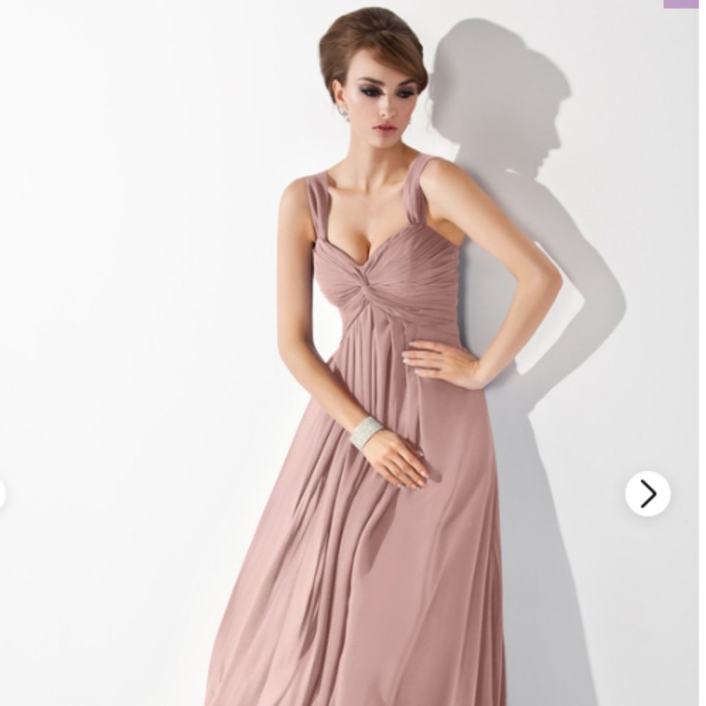 JJ's House Chiffon Floor-length Empire Sweetheart Bridesmaid Dress - Picture 2 of 3